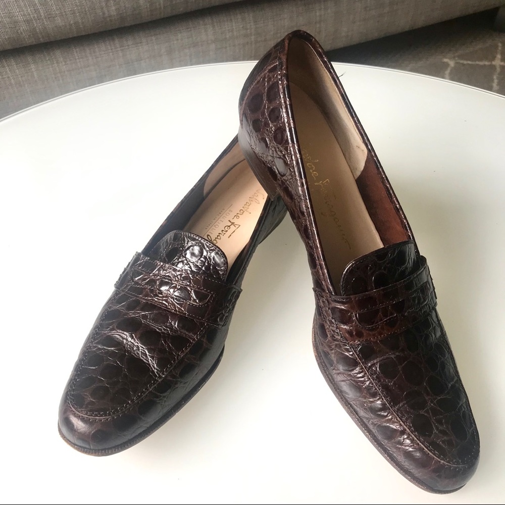 Salvatore Ferragamo Brown Loafers